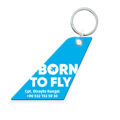 Born To Fly Mavi | Akrilik Anahtarlık