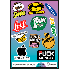 Brand Parody 4 | 10'lu Sticker Seti
