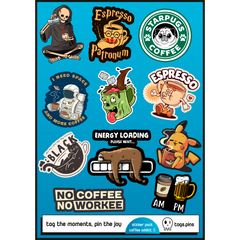 Coffee Addict 3 | 10'lu Sticker Seti