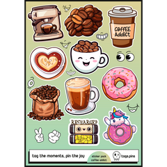 Coffee Addict | 10'lu Sticker Seti