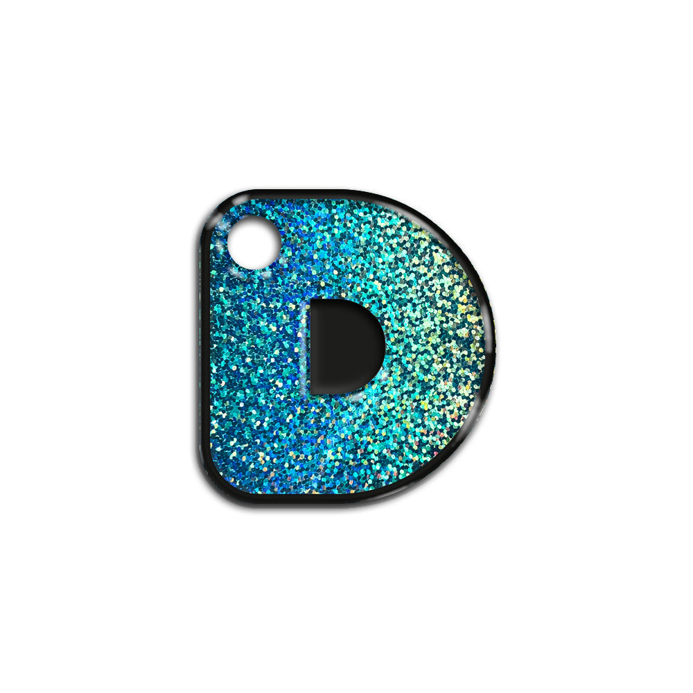 D Harfi Rounded Mavi Holo | İsimlik