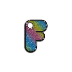 F Harfi Rounded Rainbow | İsimlik