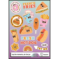 French Fries | 10'lu Sticker Seti