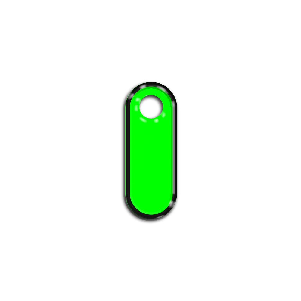 I Harfi Rounded Yeşil Neon | İsimlik