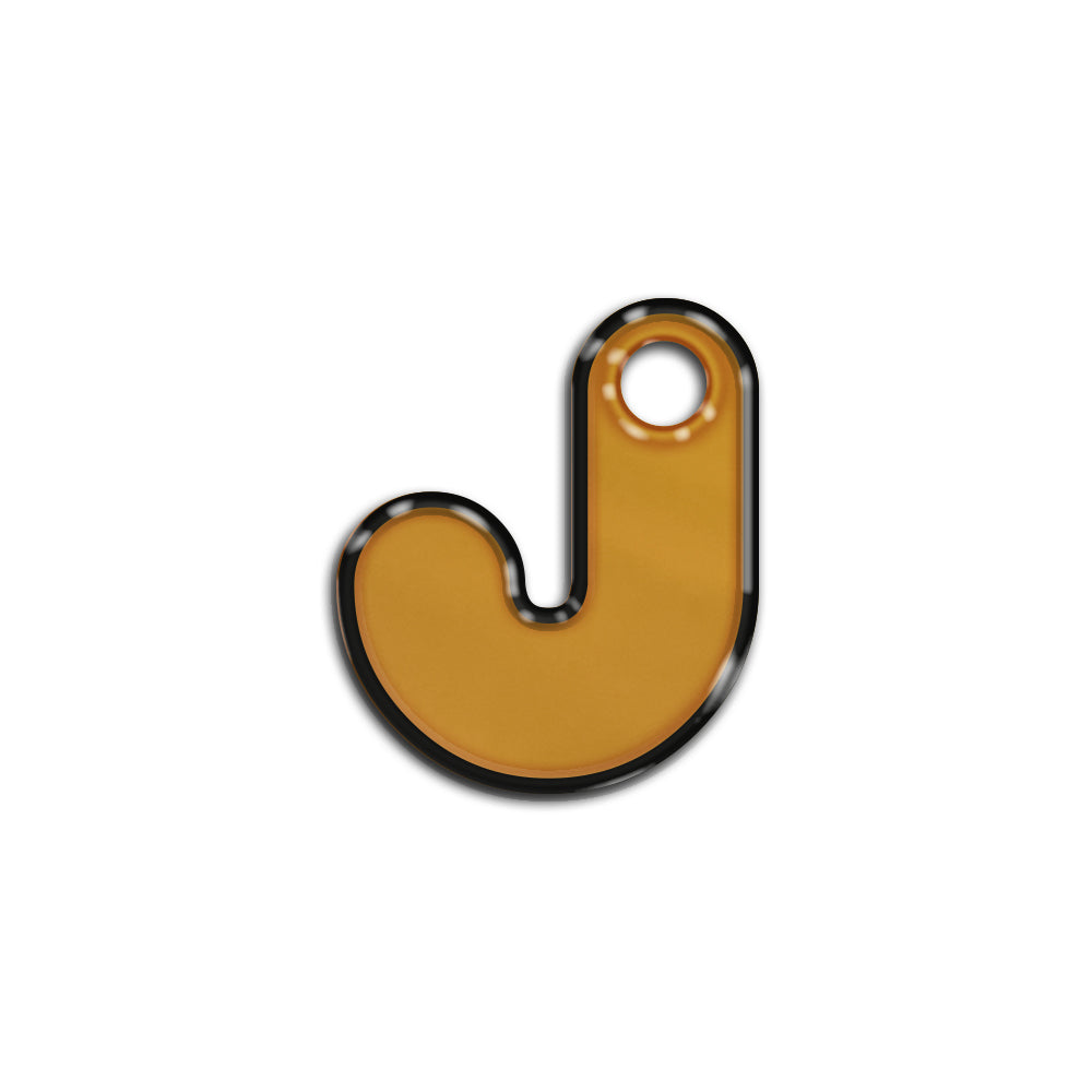 J Harfi Rounded Bal Metalik | İsimlik