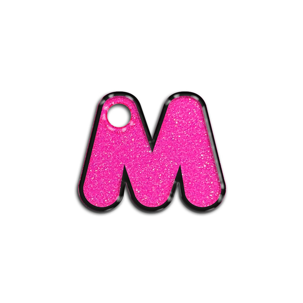 M Harfi Rounded Barbie Pink | İsimlik