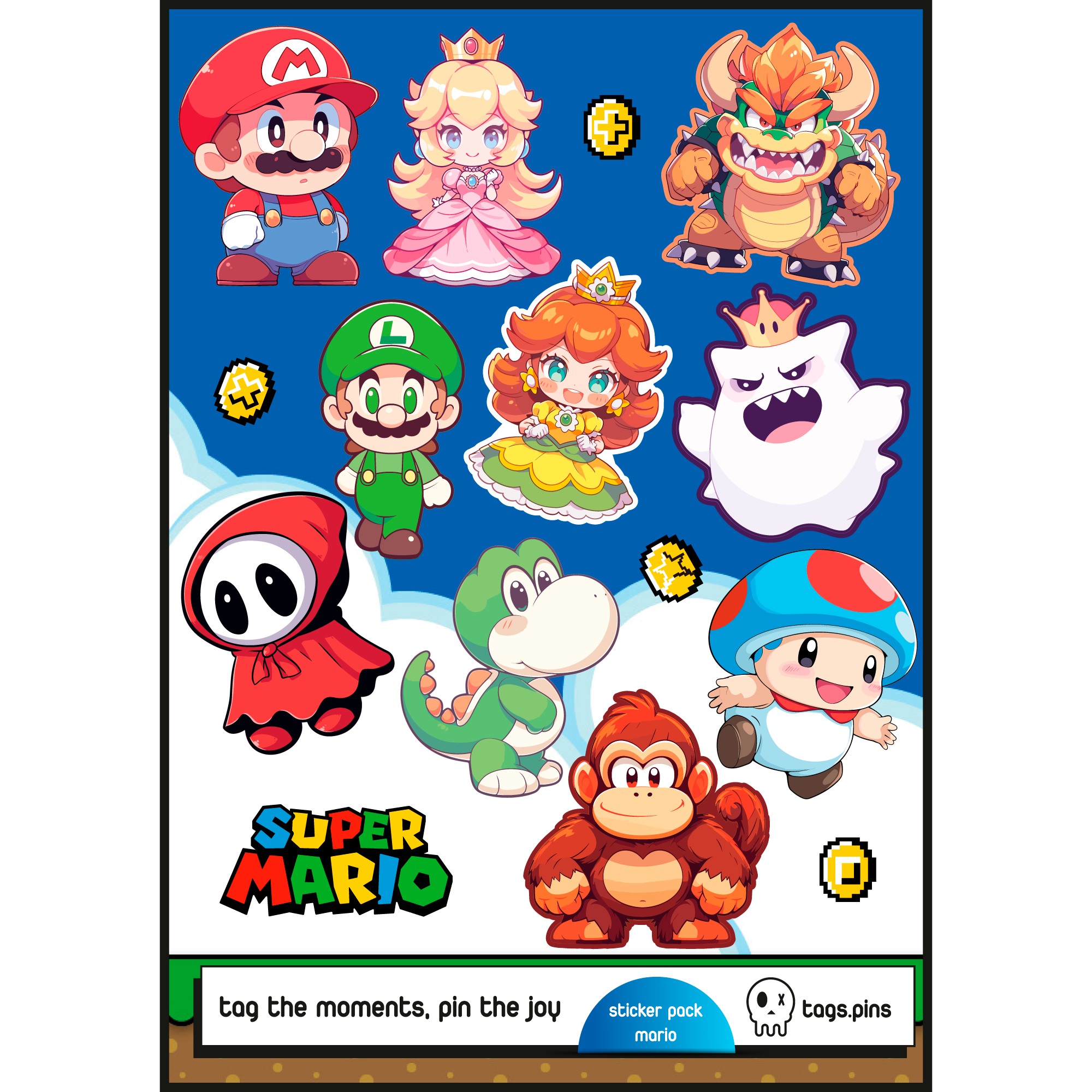 Mario | 10'lu Sticker Seti