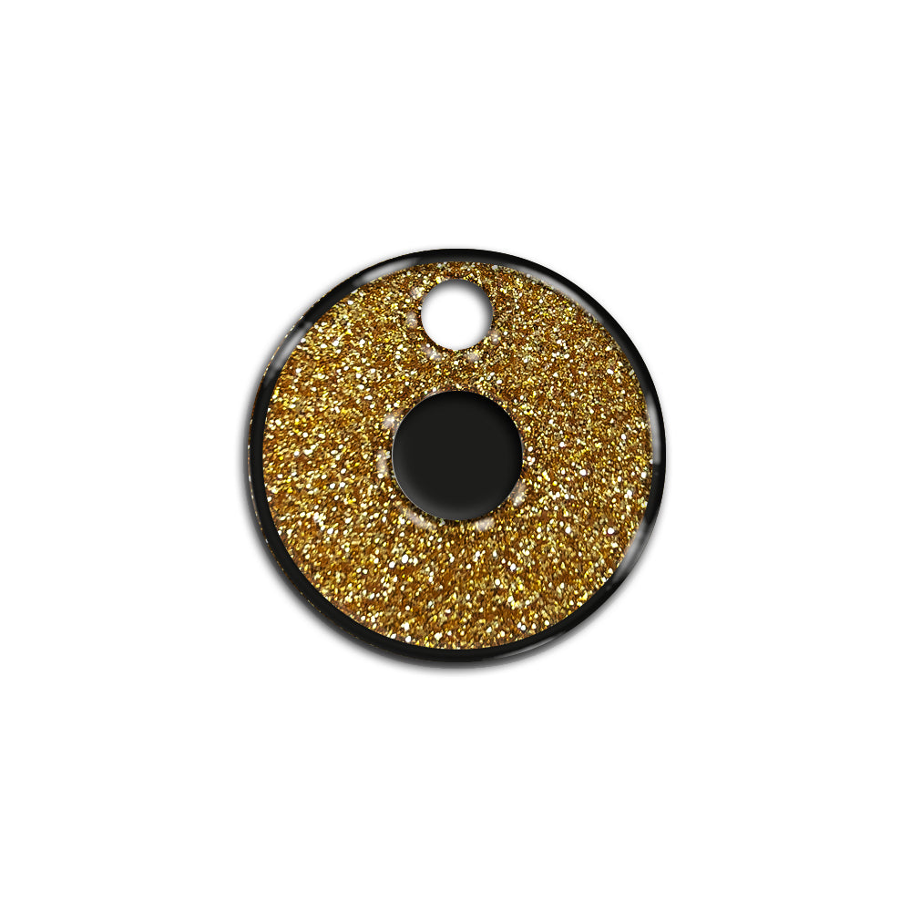 O Harfi Rounded Altın Glitter | İsimlik