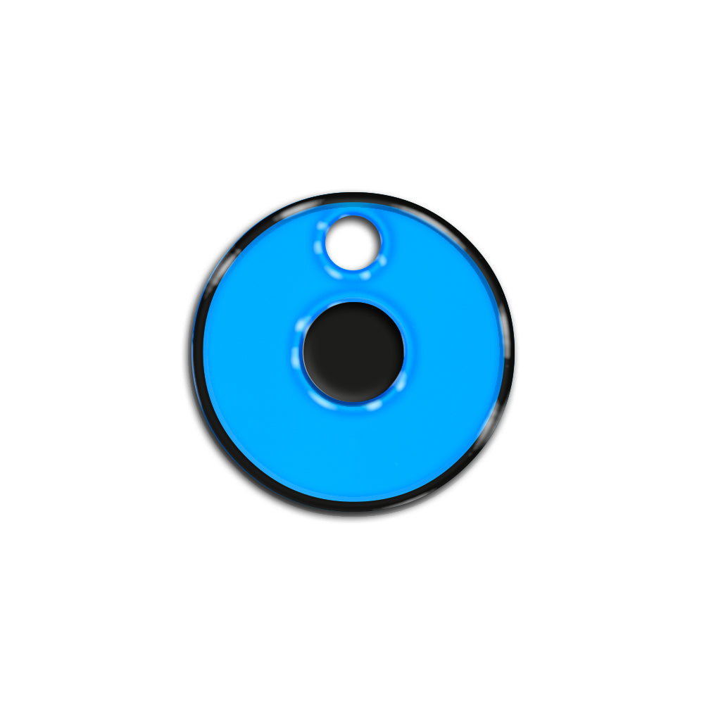 O Harfi Rounded Mavi Neon | İsimlik