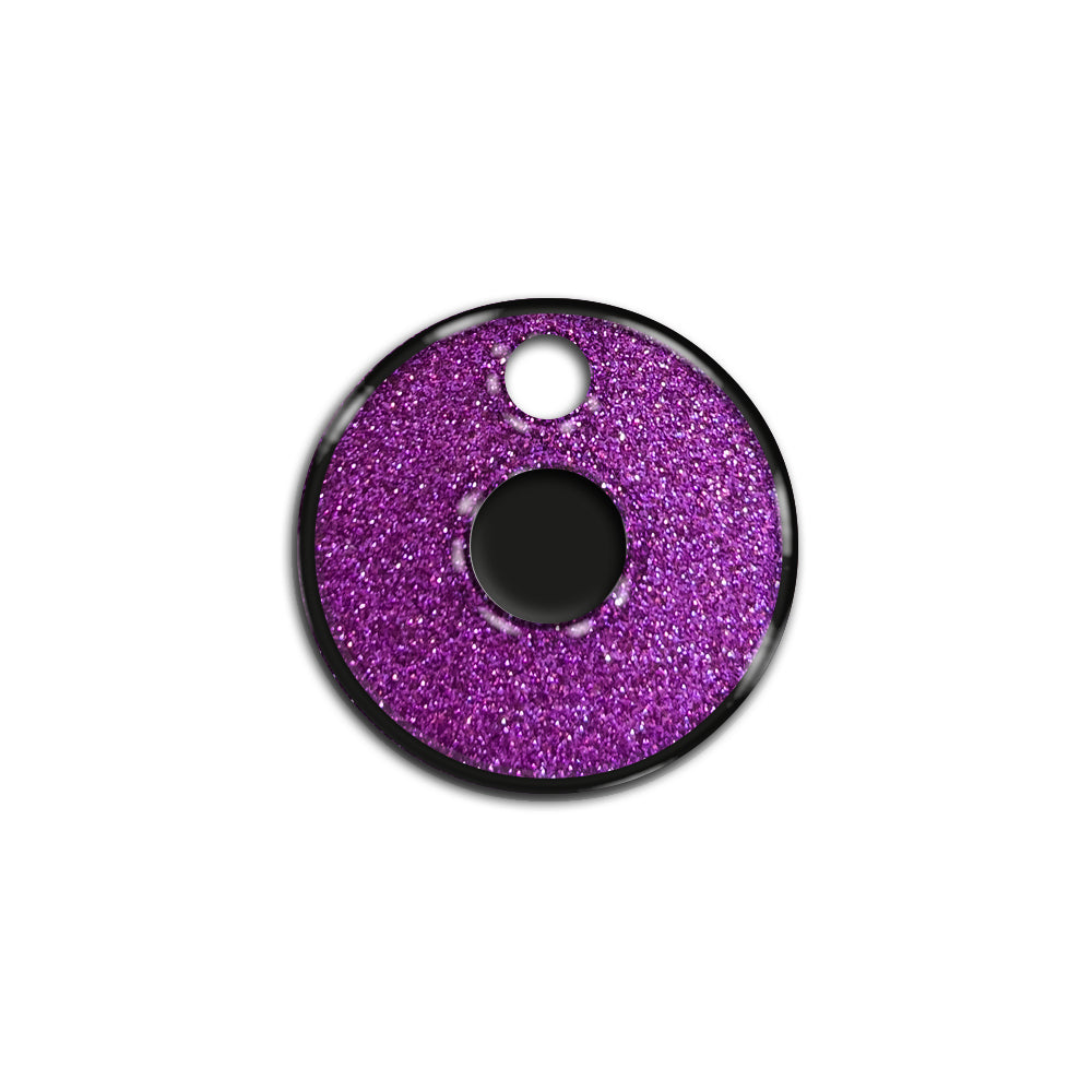 O Harfi Rounded Mor Glitter | İsimlik