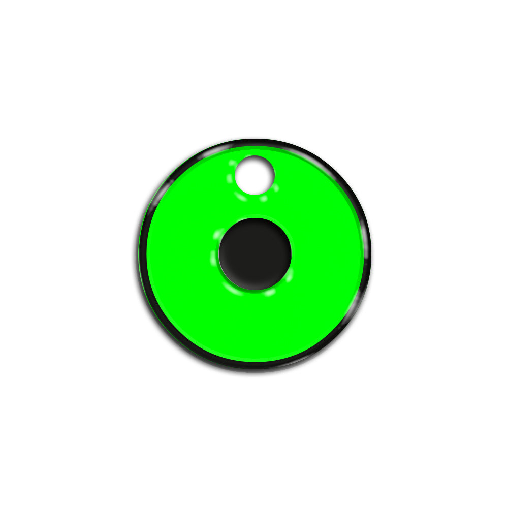O Harfi Rounded Yeşil Neon | İsimlik