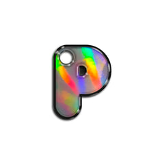 P Harfi Rounded Holographic | İsimlik