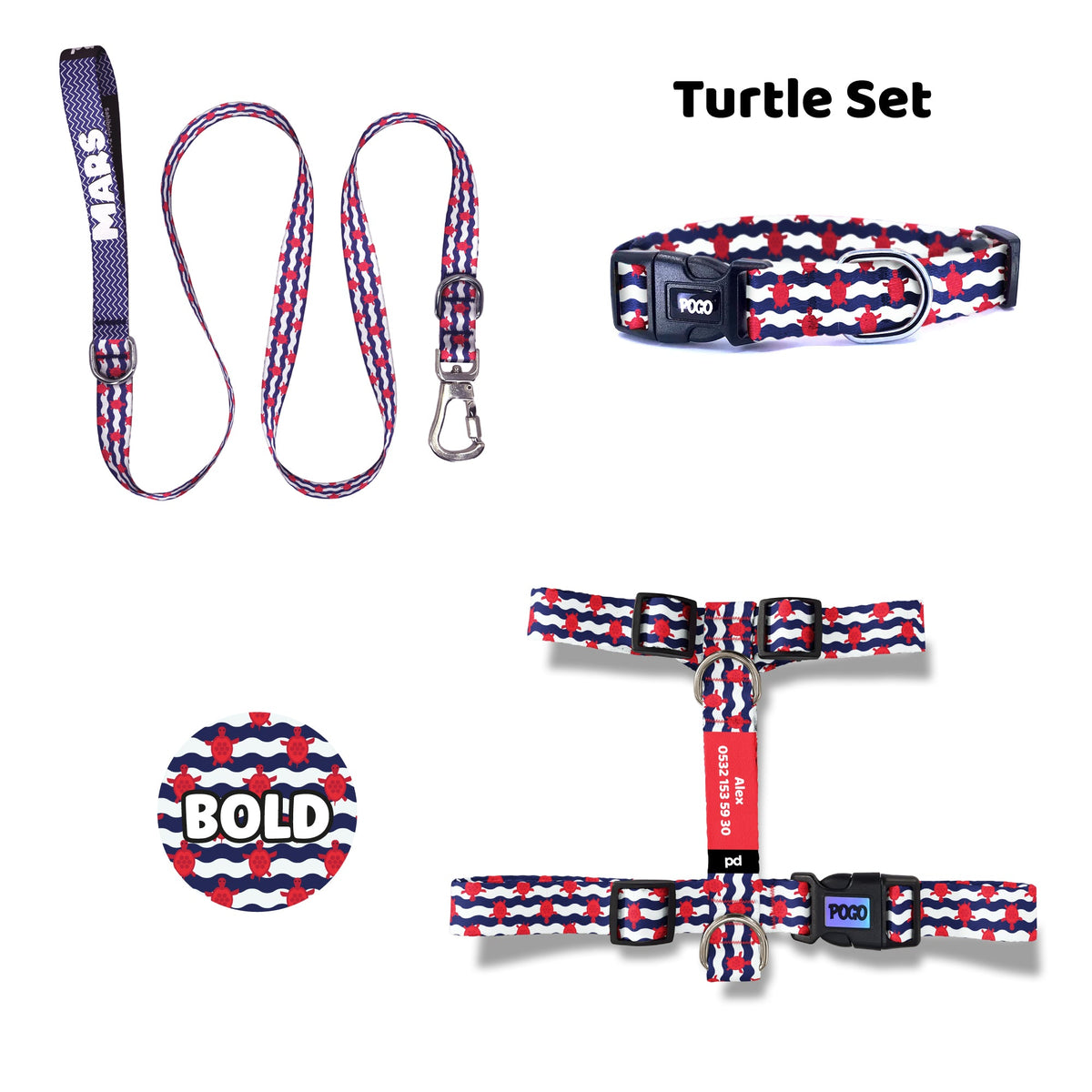 Turtle | Tasma ve Künye Seti
