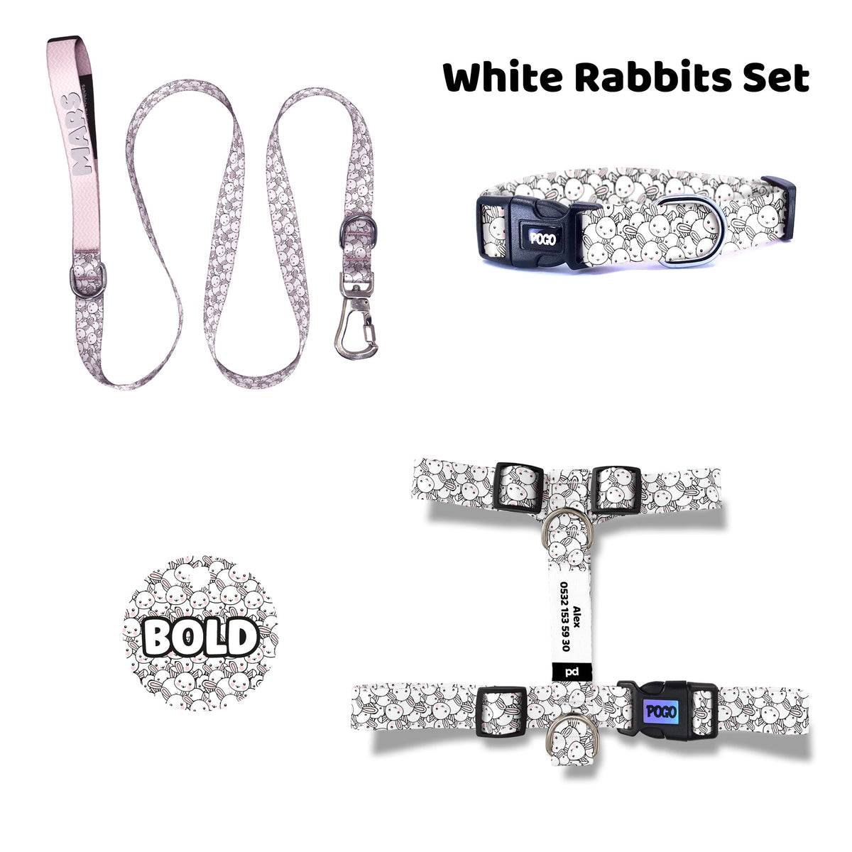 White Rabbits | Tasma ve Künye Seti