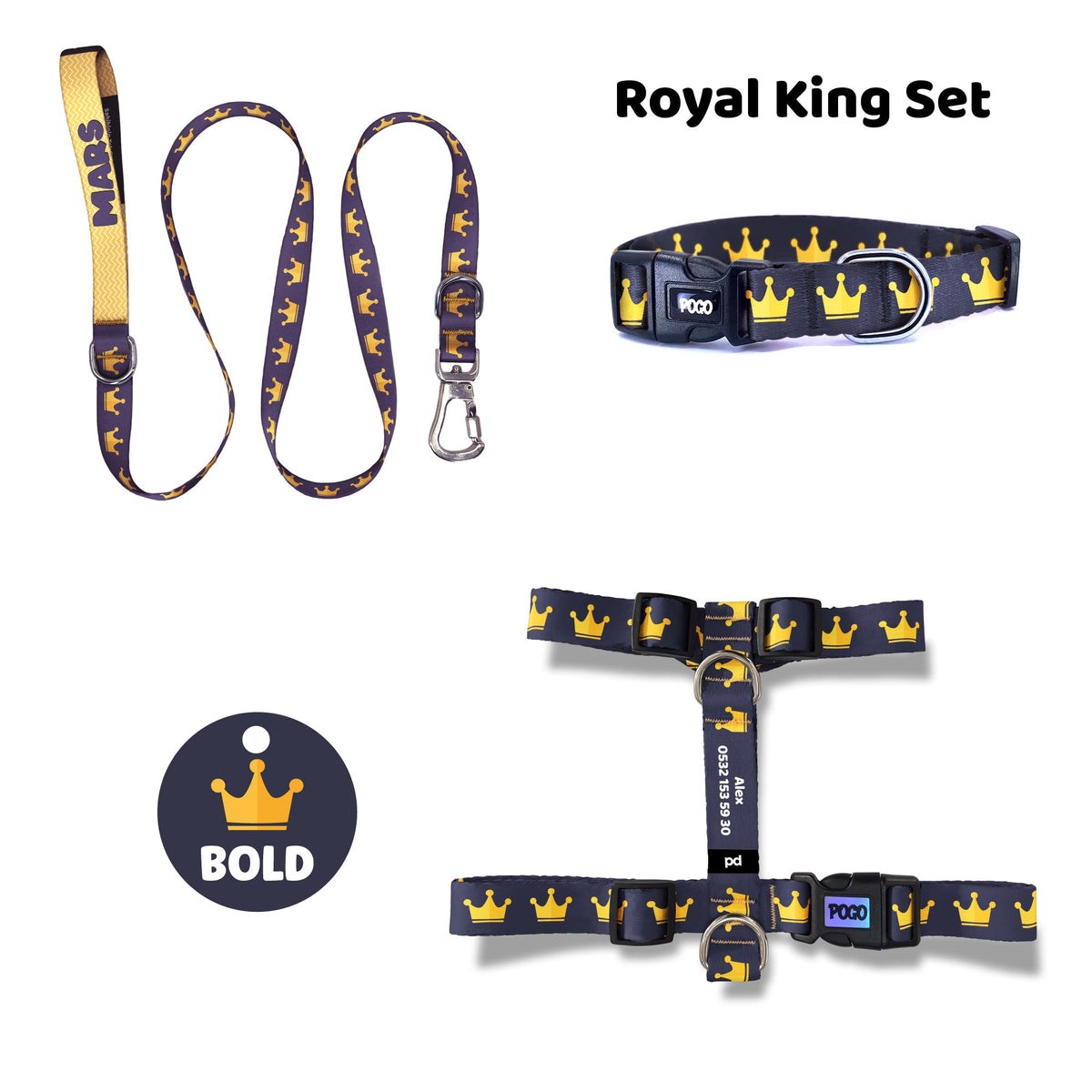 Royal King | Tasma ve Künye Seti