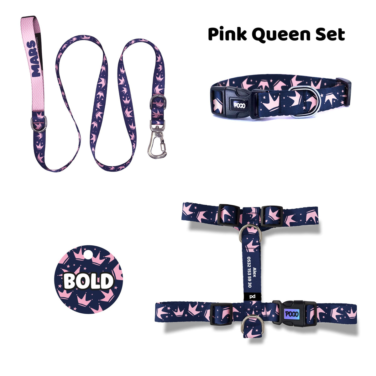 Pink Queen | Tasma ve Künye Seti