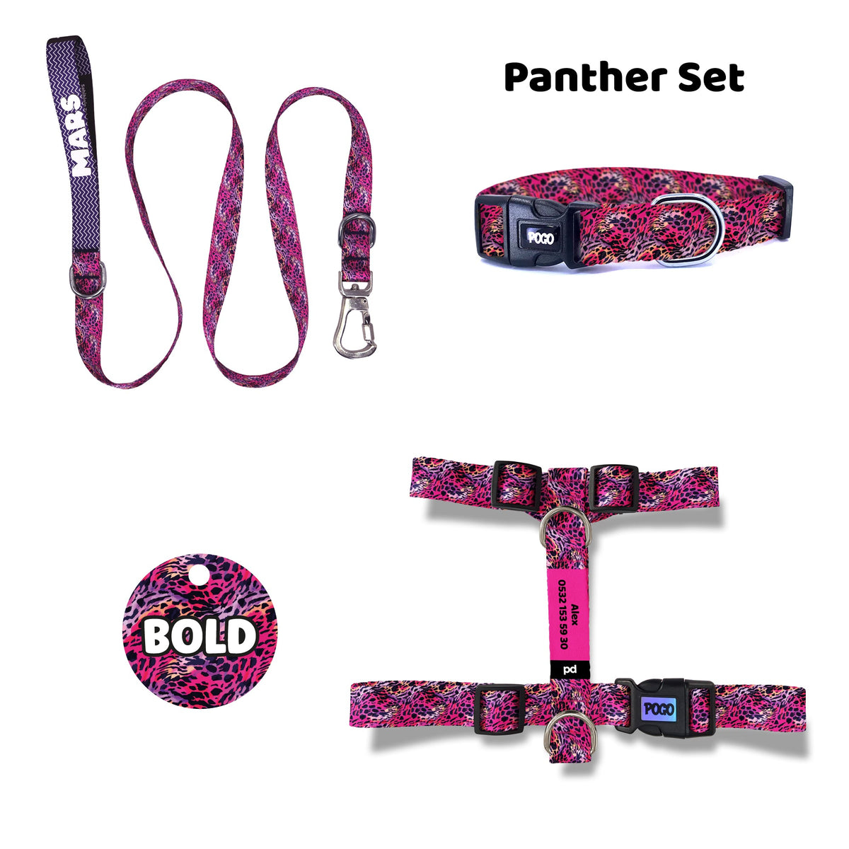 Panther | Tasma ve Künye Seti