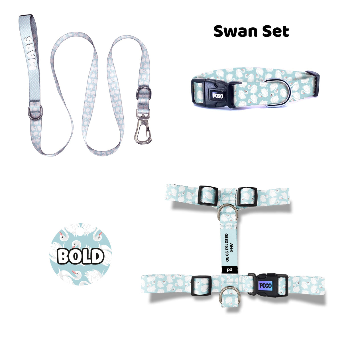 Swan | Tasma ve Künye Seti