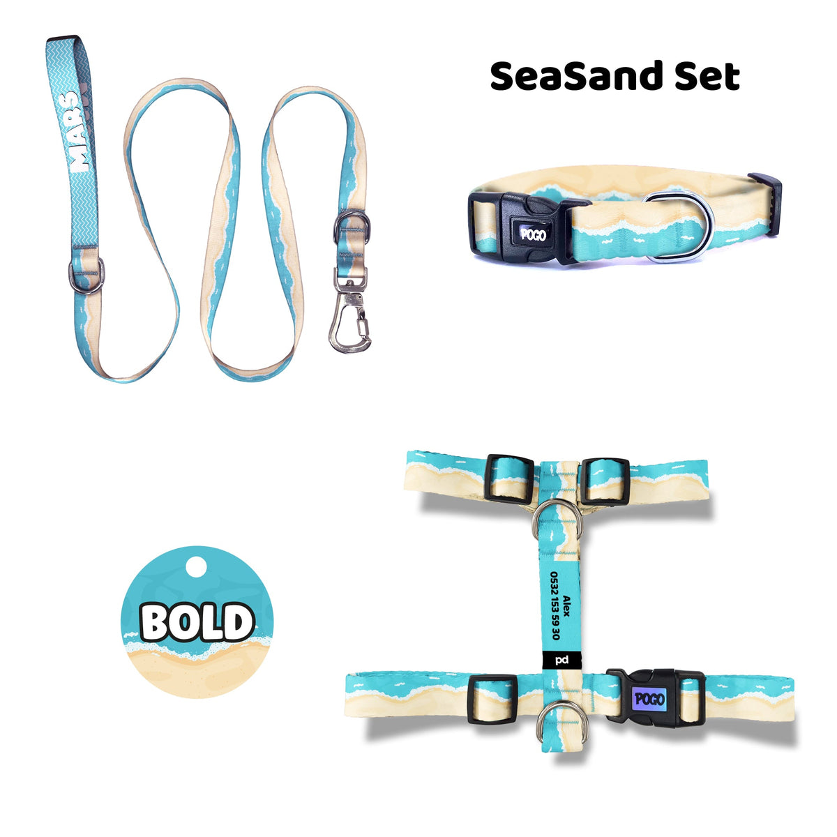SeaSand | Tasma ve Künye Seti