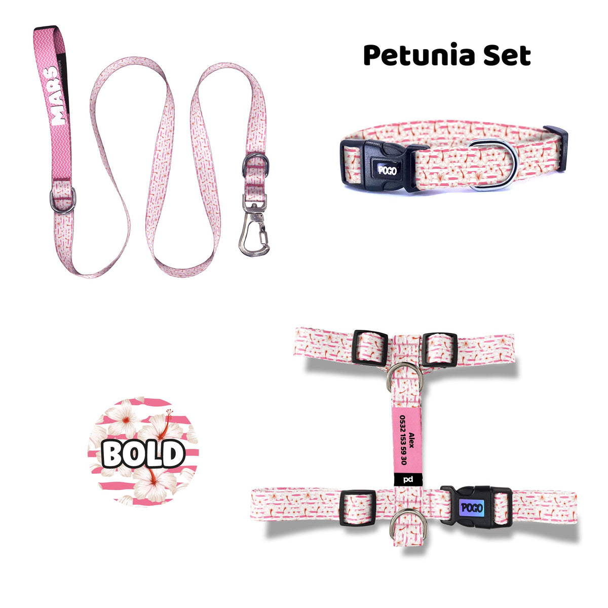 Petunia | Tasma ve Künye Seti