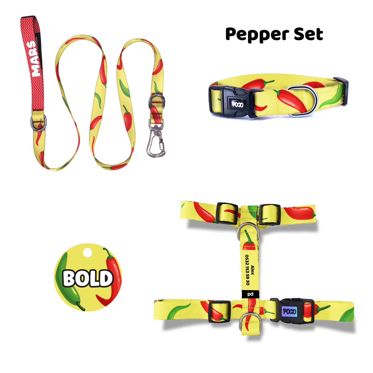 Pepper | Tasma ve Künye Seti