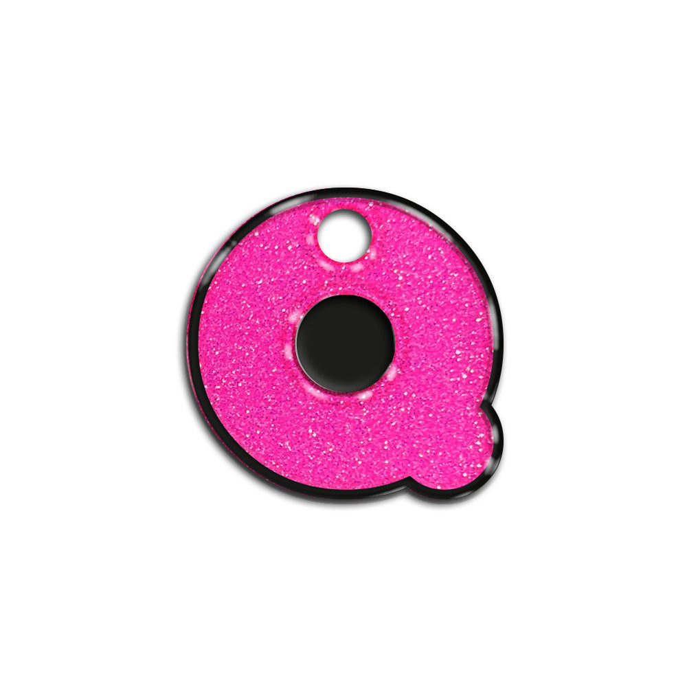 Q Harfi Rounded Barbie Pink | İsimlik