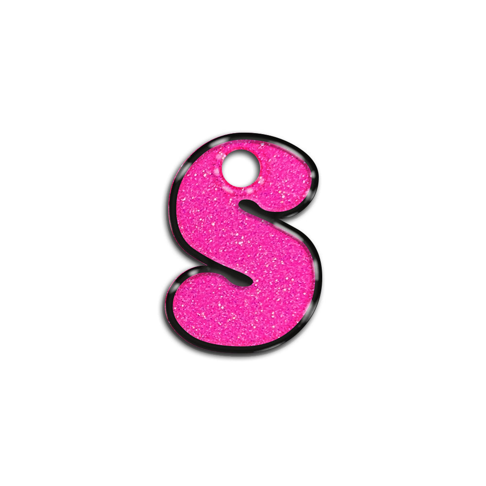 S Harfi Rounded Barbie Pink | İsimlik