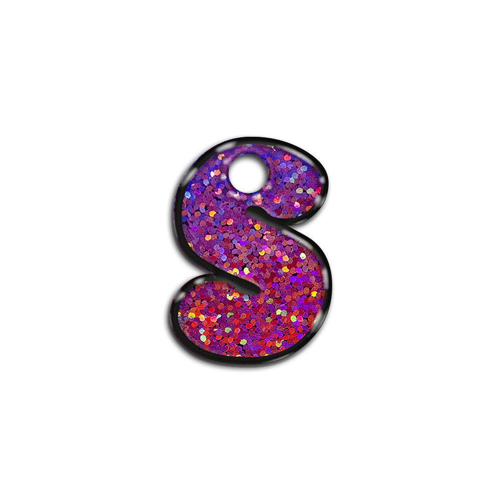 S Harfi Rounded Mor Holo | İsimlik