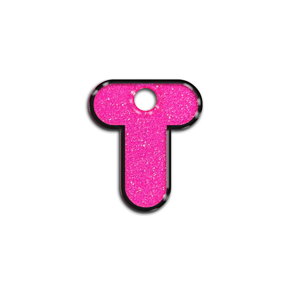 T Harfi Rounded Barbie Pink | İsimlik