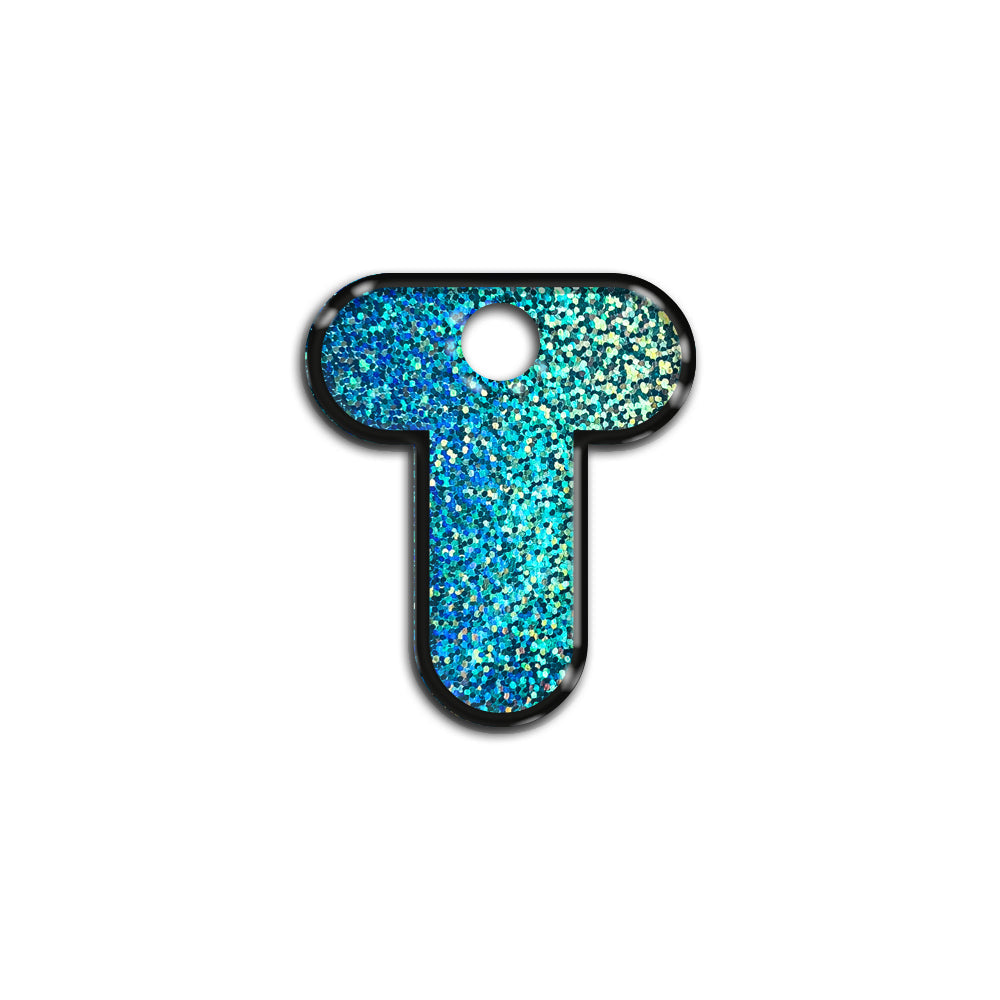 T Harfi Rounded Mavi Holo | İsimlik