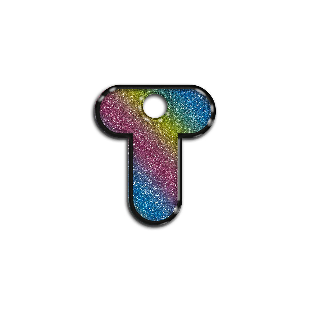 T Harfi Rounded Rainbow | İsimlik