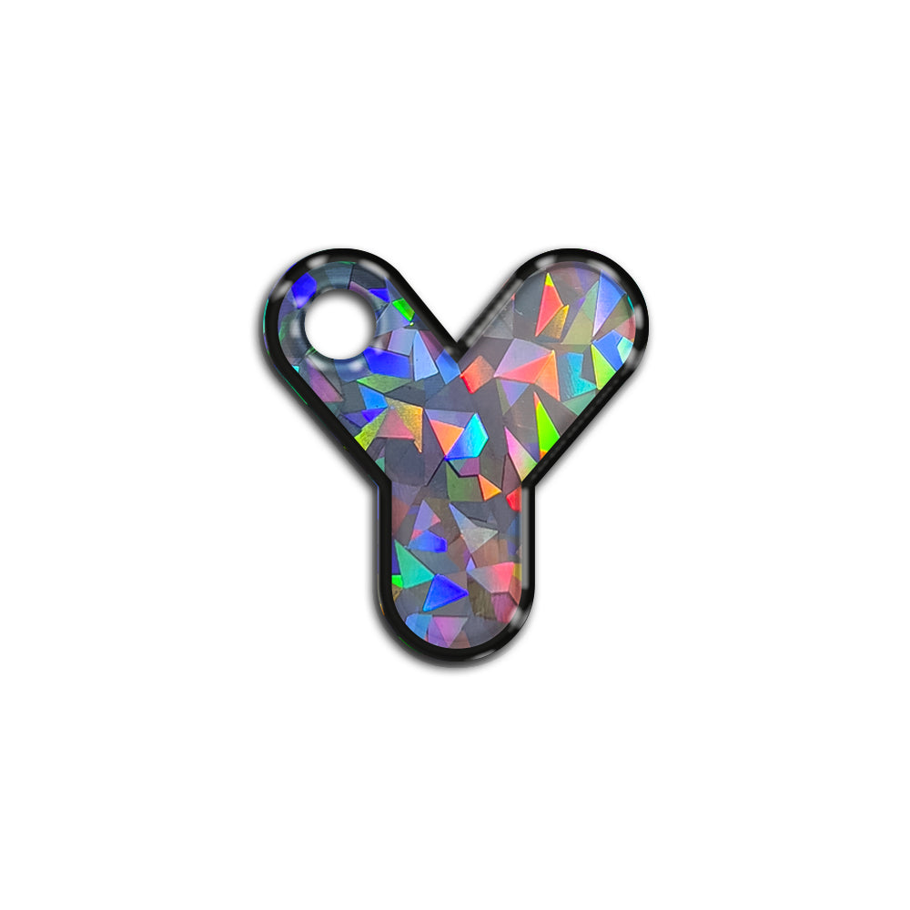 Y Harfi Rounded Gri Holo | İsimlik
