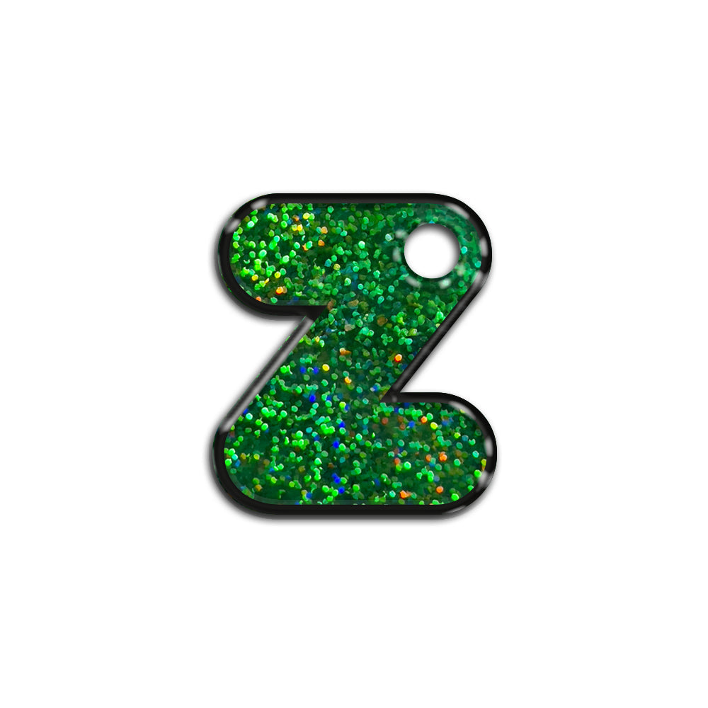 Z Harfi Rounded Yeşil Holo | İsimlik